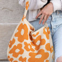 Orange Margo Knitted Shoulder Bag