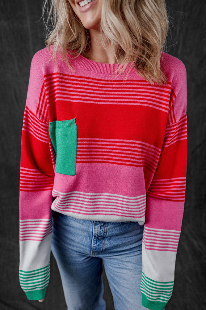 Margot Knit Patch Pocket Sweater