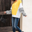  Margot Stripe Drawstring Loose Fit Hooded Top