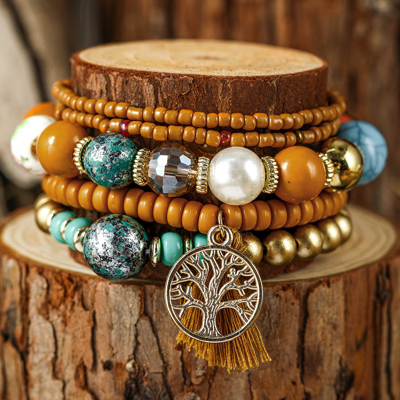 Maria Boho Beaded Bracelets Set
