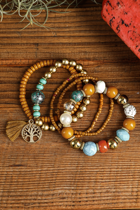 Maria Boho Beaded Bracelets Set