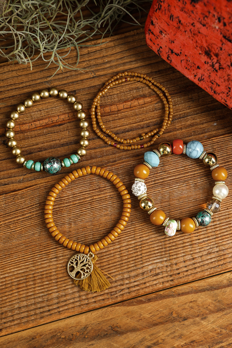 Maria Boho Beaded Bracelets Set
