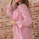  Mariah Side Slit Loose Shirt