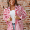  Mariah Side Slit Loose Shirt