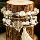  Mariana Beaded Fringed Layered Bracelet