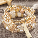  Mariana Beaded Fringed Layered Bracelet