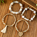  Mariana Beaded Fringed Layered Bracelet