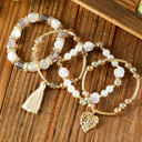  Mariana Beaded Fringed Layered Bracelet