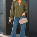  Marie Long Sleeve Blouse Long Sleeve Top