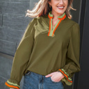  Marie Long Sleeve Blouse Long Sleeve Top