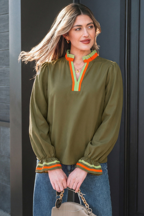 Marie Long Sleeve Blouse Long Sleeve Top