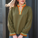  Marie Long Sleeve Blouse Long Sleeve Top