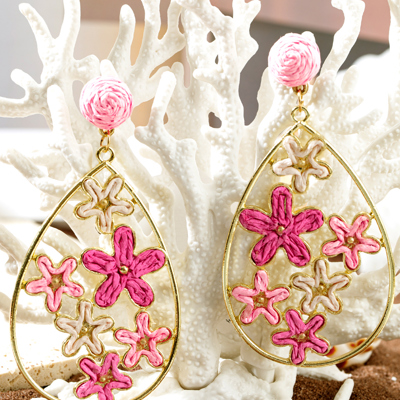 Marley Plaited Plated Waterdrop Earrings