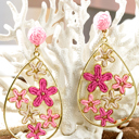  Marley Plaited Plated Waterdrop Earrings