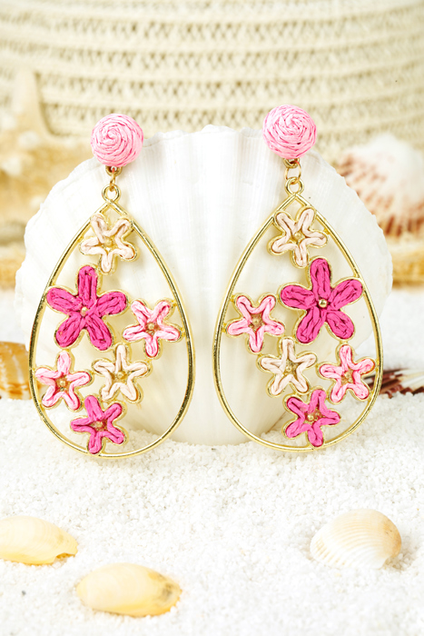 Marley Plaited Plated Waterdrop Earrings