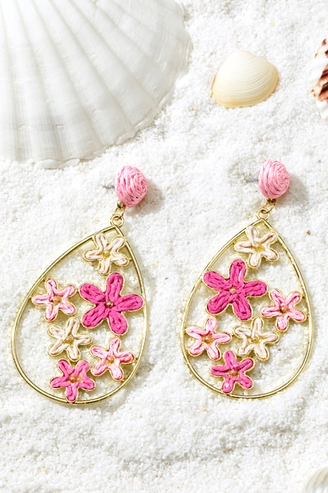 Marley Plaited Plated Waterdrop Earrings