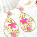  Marley Plaited Plated Waterdrop Earrings