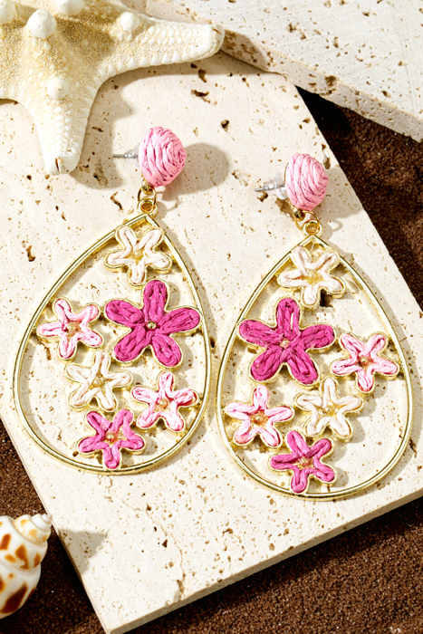 Marley Plaited Plated Waterdrop Earrings