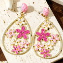  Marley Plaited Plated Waterdrop Earrings