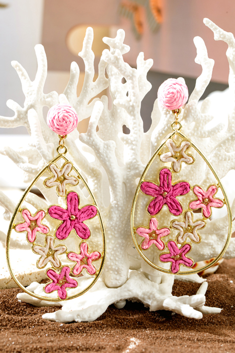 Marley Plaited Plated Waterdrop Earrings