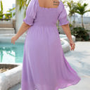  Marley Plus Size Swiss Dot Smocked Dress