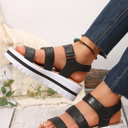 Marley Pu Leather Platform Sandals