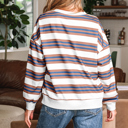 Marlowe Stripe Drop Shoulder Pullover