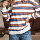  Marlowe Stripe Drop Shoulder Pullover