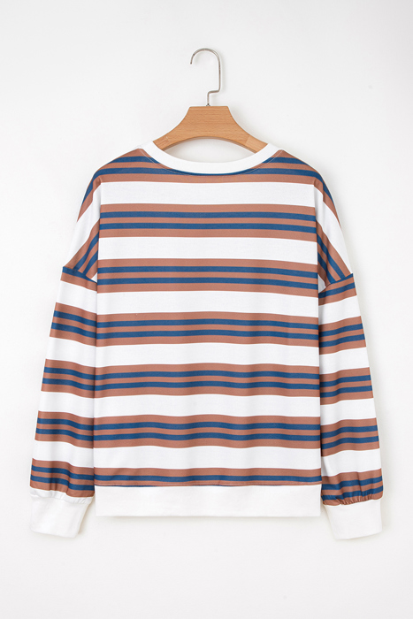 Marlowe Stripe Drop Shoulder Pullover
