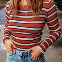 Stripe Small Martha Knit Slim Fit Top