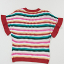  Maryam Sleeve Colorful Textured Sweater