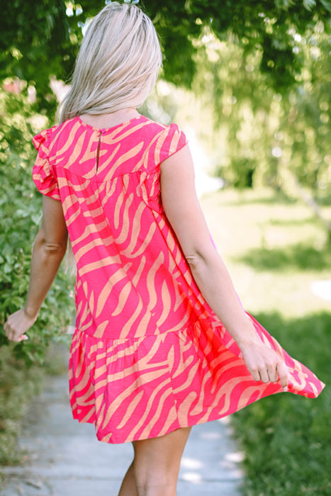 Matilda Zebra Stripe Pocketed Dress