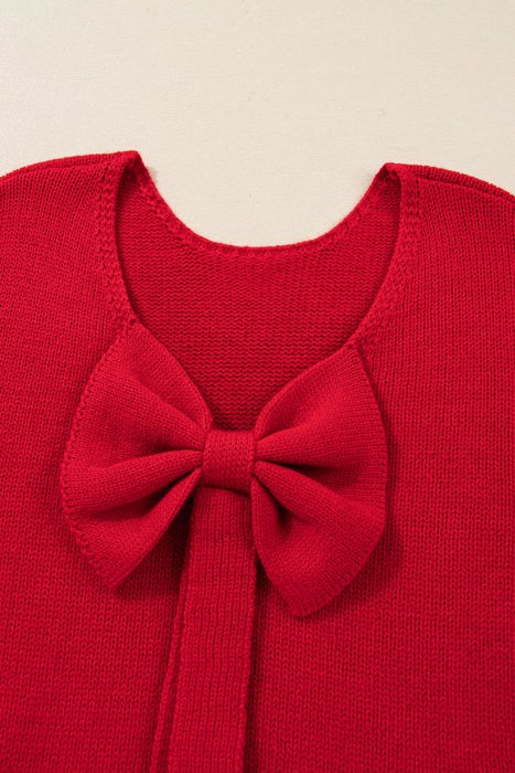 Mavis Backless Bubble Sleeve Sweater