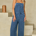  Maya Cropped Wide Leg Overalls