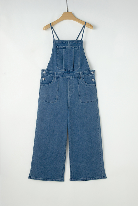 Maya Cropped Wide Leg Overalls