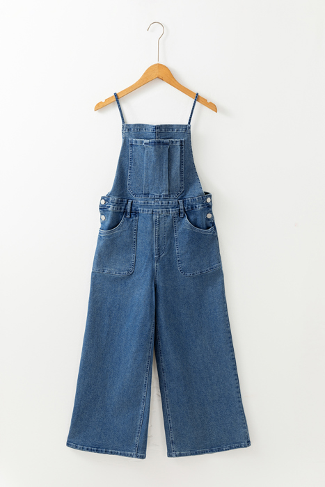 Maya Cropped Wide Leg Overalls