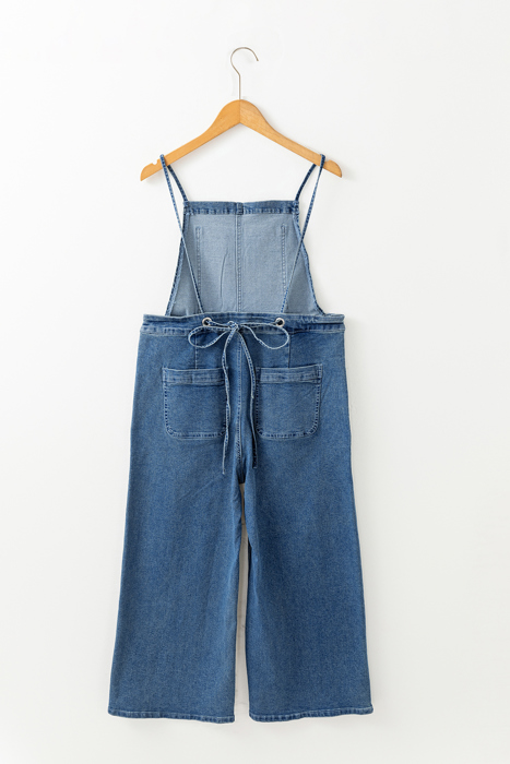 Maya Cropped Wide Leg Overalls