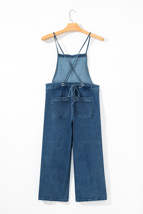 Maya Cropped Wide Leg Overalls