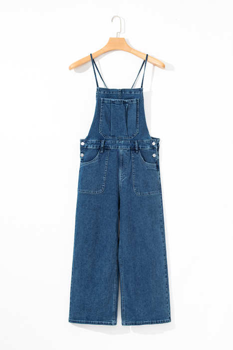 Maya Cropped Wide Leg Overalls