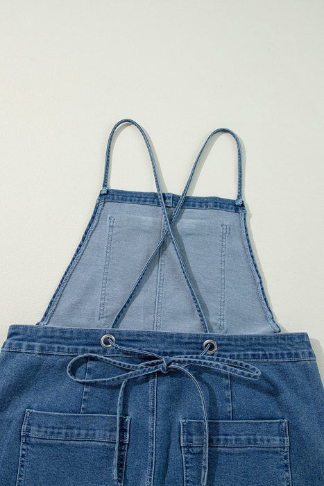 Maya Cropped Wide Leg Overalls