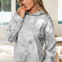  Maya Print Oversized Sporty Hoodie