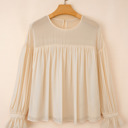  Mayaevi Sleeve Chiffon Blouse Long Sleeve Top