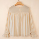  Mayaevi Sleeve Chiffon Blouse Long Sleeve Top