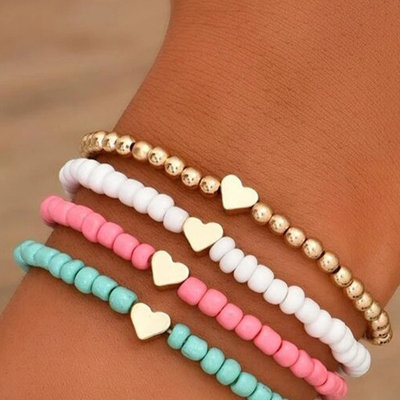 Mazie Beaded Layered Bracelet Set