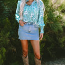  Mckenna Paisley Buttoned Loose Shirt