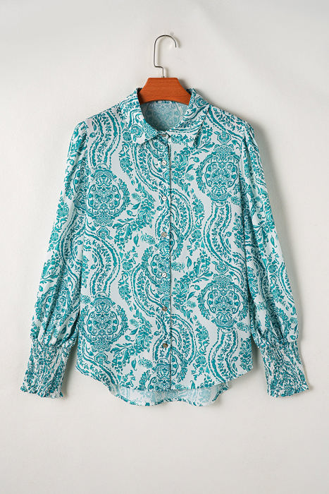 Mckenna Paisley Buttoned Loose Shirt