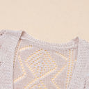  Mckenzie Hollow-out Openwork Knit Cardigan