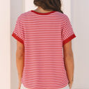  Mckenzie Stripe Knitted Round Neck Top