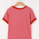  Mckenzie Stripe Knitted Round Neck Top