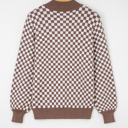  Mckinley Trim Checkerboard Knit Sweater